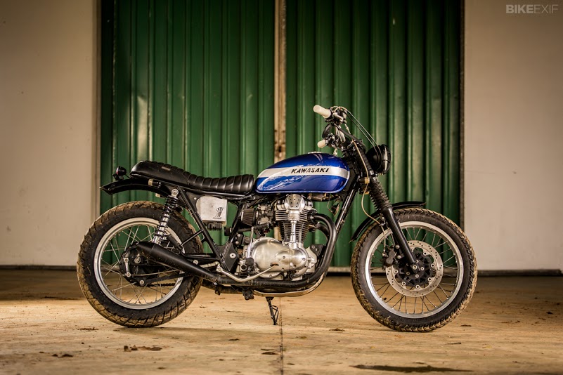 Kawasaki W650 độ nhẹ theo phong cách scrambler